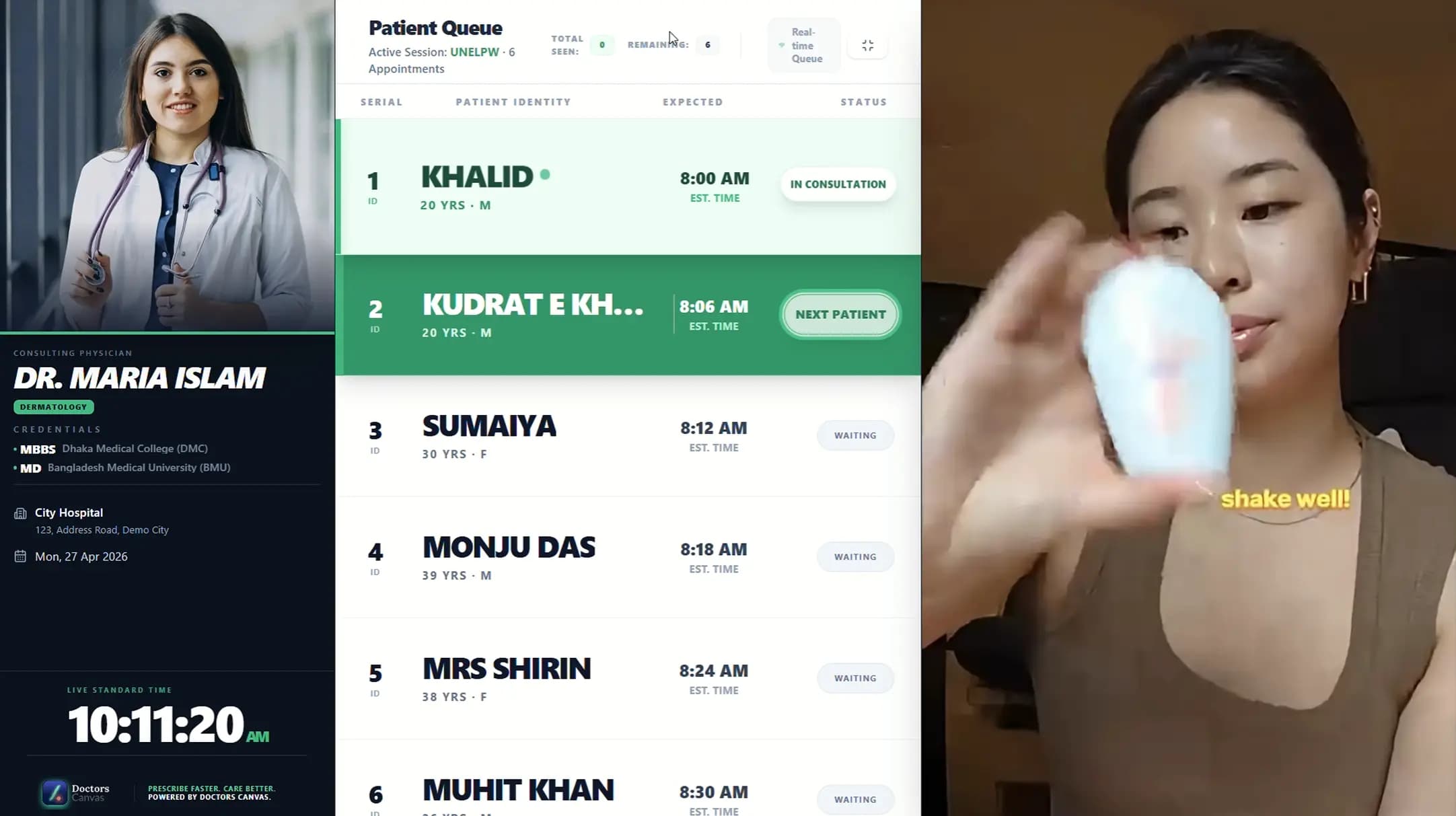 Patient Queue Display (PQD) & Ads