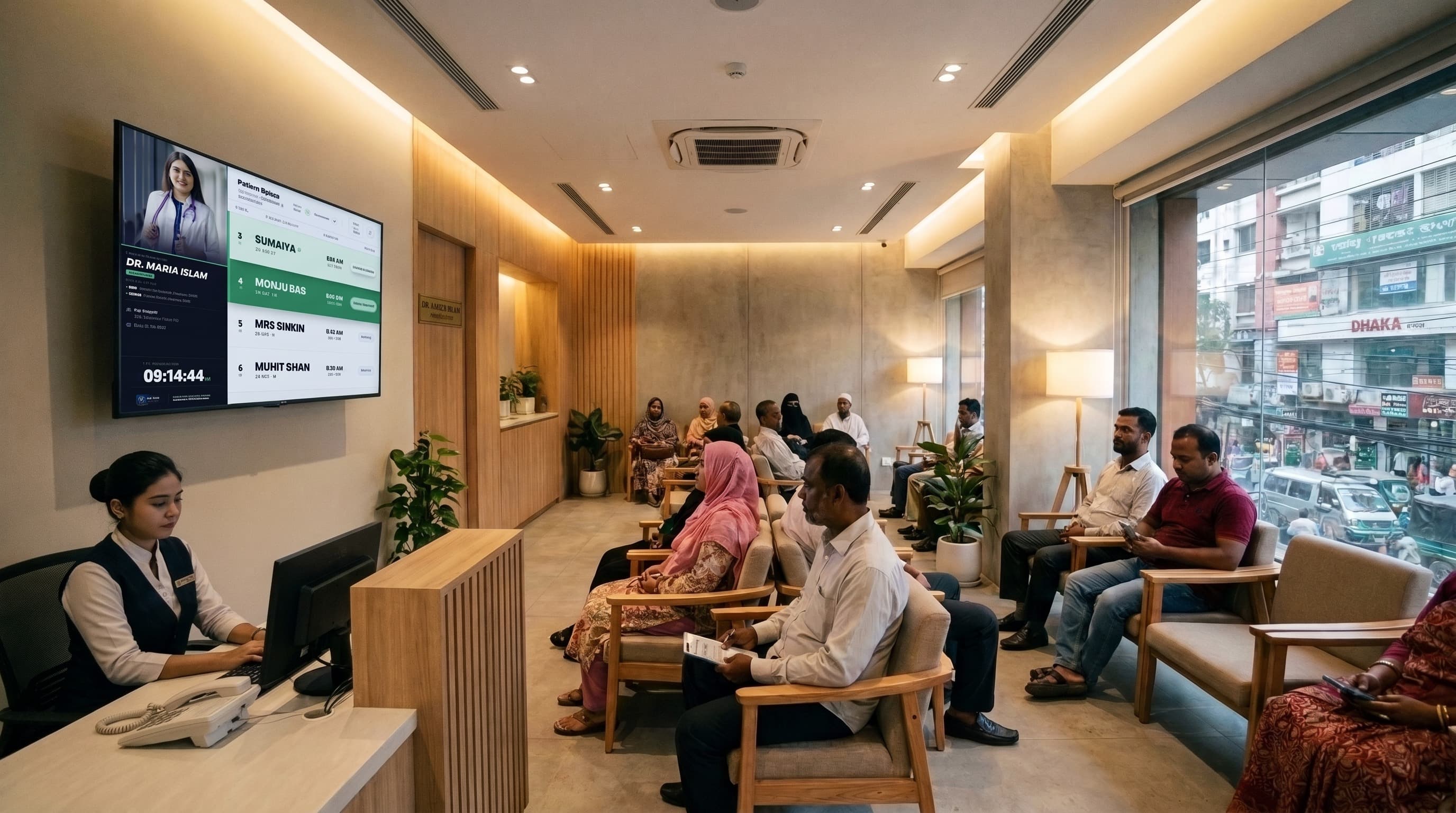 Patient Queue Display (PQD) & Ads